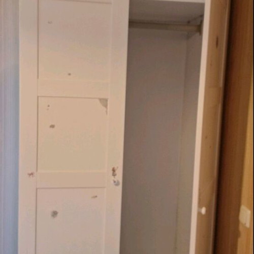 White two-door wardrobe used