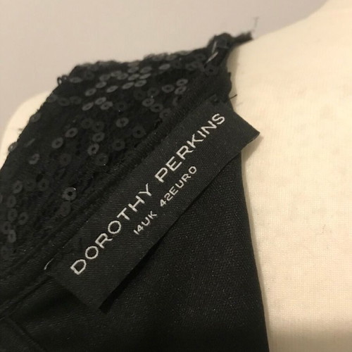 Dorothy Perkins mini dress with open back, new, size S, black