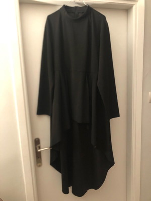 Shein Curve Asymmetric Black Blouse Dress 2XL Like New