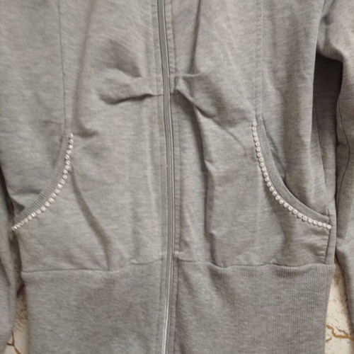 Motivi women's sports zip-up jacket, light grey
