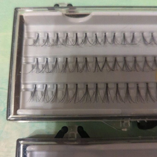 Eyelash clusters long black and medium black like new
