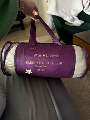 Swiss + Lux Dream Baboo Luxury Pillow memory foam Queen new