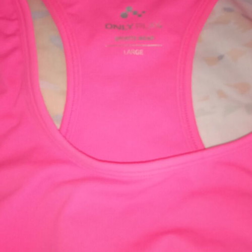 Only pink sports top like new