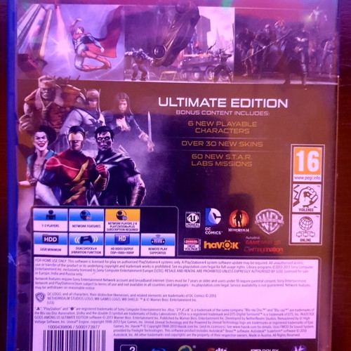 Injustice: Gods Among Us Ultimate Edition for PS4 like new