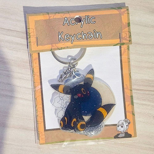 Pokemon Umbreon handmade keychain made to order