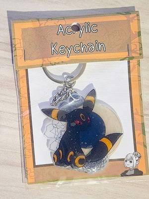 Pokemon Umbreon handmade keychain made to order