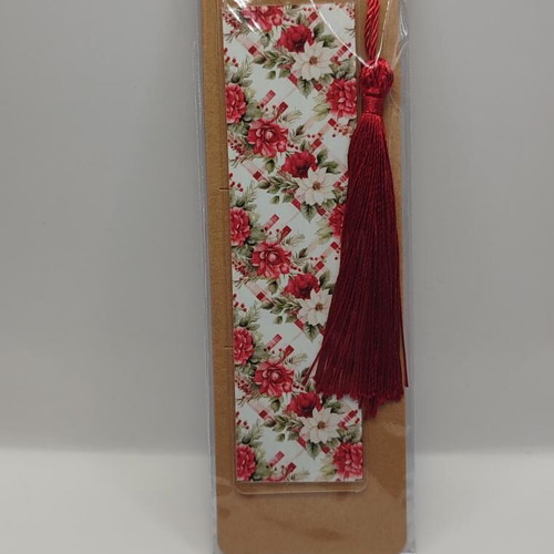 Bookmark new with handmade design and tassel