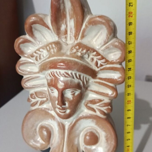 Akrokeramo traditional decorative element made of clay, like new