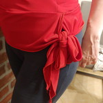 Best Manuel blouse ruby wrap used, size M