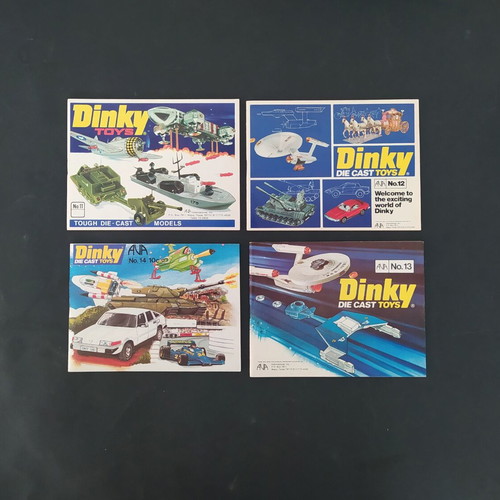 Dinky Toys set of 4 toy catalogs 1975-78