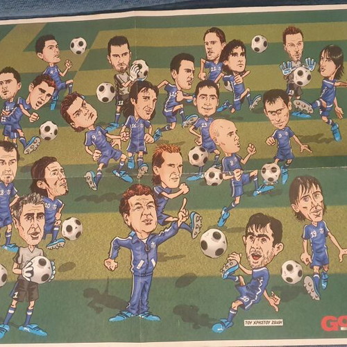 Collectible double poster Euro 2008 from GOAL newspaper like new