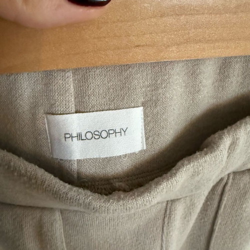 Philosophy Wear knitted pants like new, size S, gray and beige