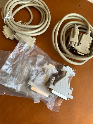 Retro cables and adapters pack Serial RS-232 D-Sub like new