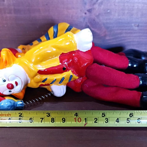 Vintage clay clowns like new, set of two