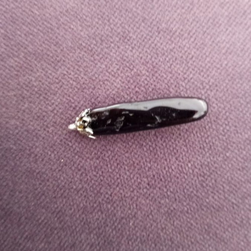 Black Tourmaline Natural Crystal Pendant