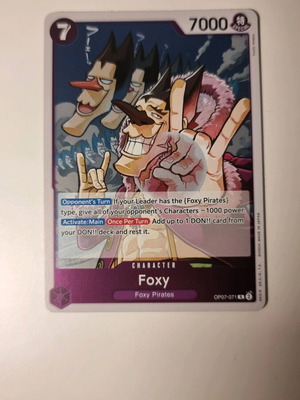 Foxy One Piece Card Game OP07-071 Rare