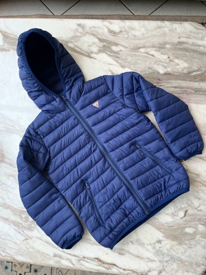 Guess quilted blue jacket for 7 years like new