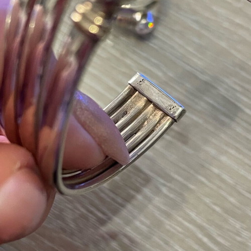 Silver gold 925, 585 bracelet and ring set used