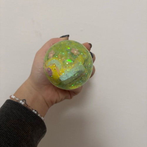 Easter decorative egg ball like new with chick and glitter