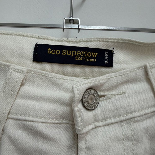 Levi's white women's jeans used, size M 38 10, altered length