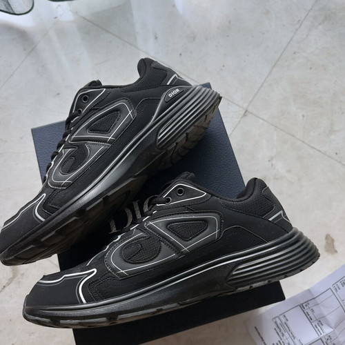 Christian Dior B30 Countdown sneakers used, size 45, black and grey