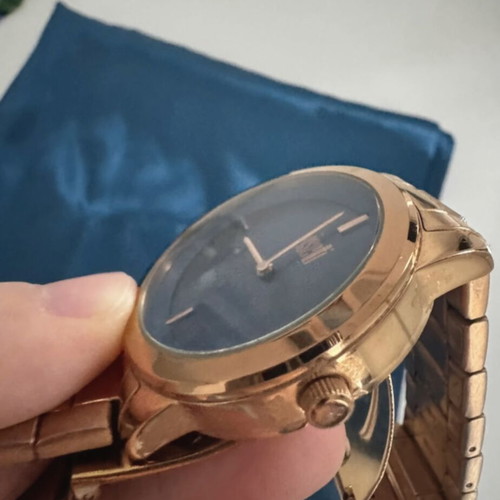 Visetti women's watch used, gold with blue dial