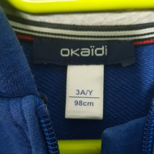 Okaidi boys sweatshirt like new, blue, size 98 cm