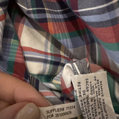 Ralph Lauren men's cotton short-sleeve shirt custom fit XXL like new