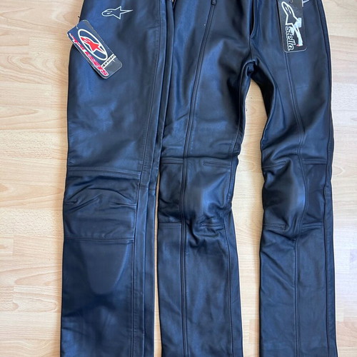 Alpine Star leather motorcycle pants new, size 42, women's