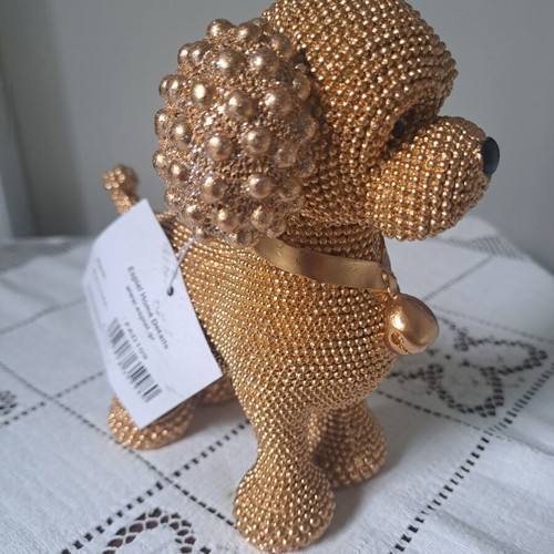 Espiel Poodle Decorative Dog New, Gold Color