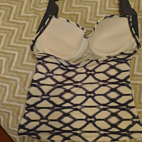 Tommy Hilfiger tankini like new, white and grey, size S