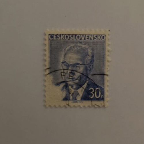 Czechoslovakia 30h stamp like new with portrait