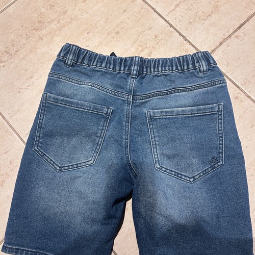 Benetton denim shorts for boys like new, size 8-9 years, blue
