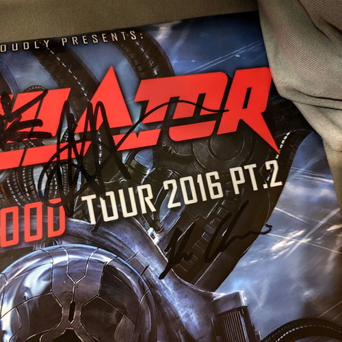Annihilator poster signed, 2016 concert