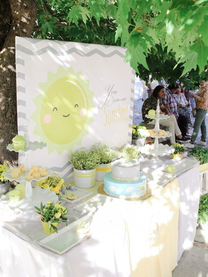 You Are Our Sunshine baptism decoration canvas 140x100 cm
