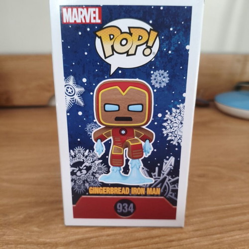 Funko Pop Marvel Gingerbread Iron Man 934 like new