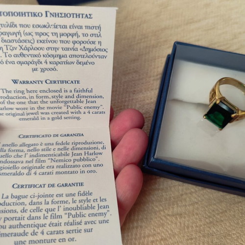 DeAgostini Jean Harlow Collection Ring like new