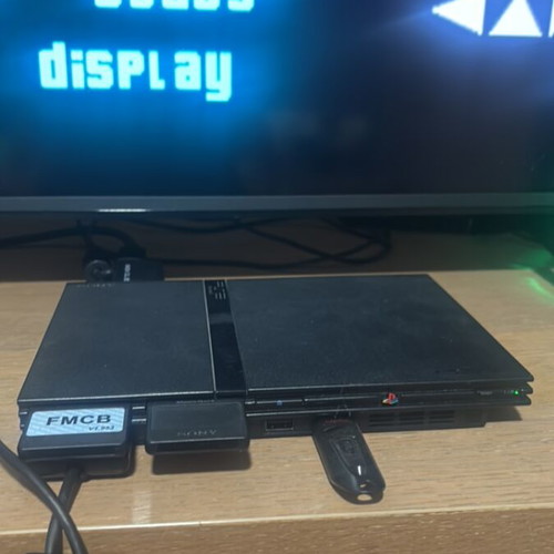 Sony Play Station 2 Slim console with 128GB stick and original controller
