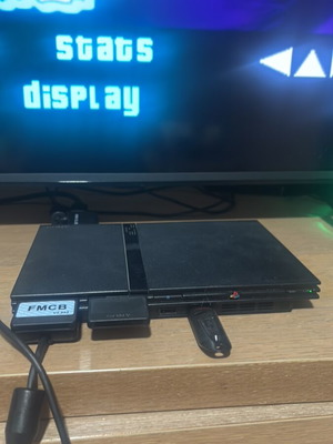 Sony Play Station 2 Slim console with 128GB stick and original controller