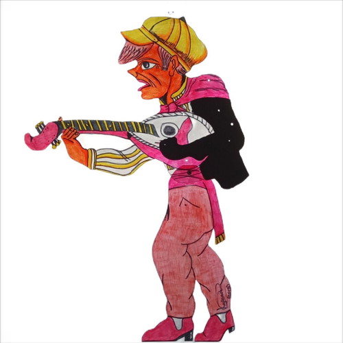 Bouzouktis shadow theater figure like new