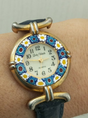 Murano Venice Italy vintage watch used, new battery included