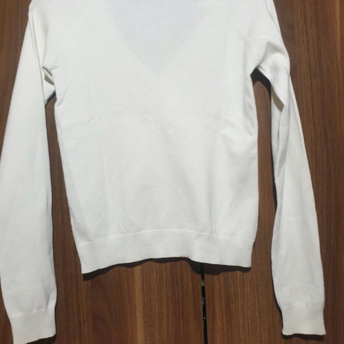 Zara white cardigan used, size XS