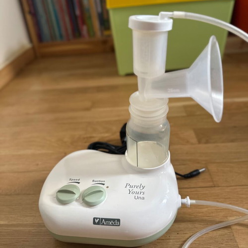 Ameda breast pump used with unused spare part