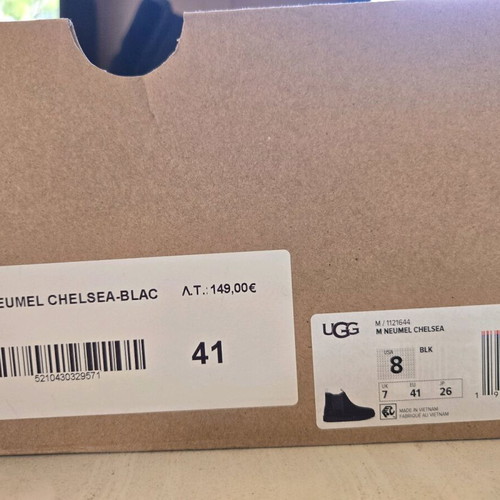 Ugg Chelsea boots used, black, men's size 41