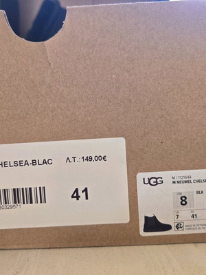 Ugg Chelsea boots used, black, men's size 41