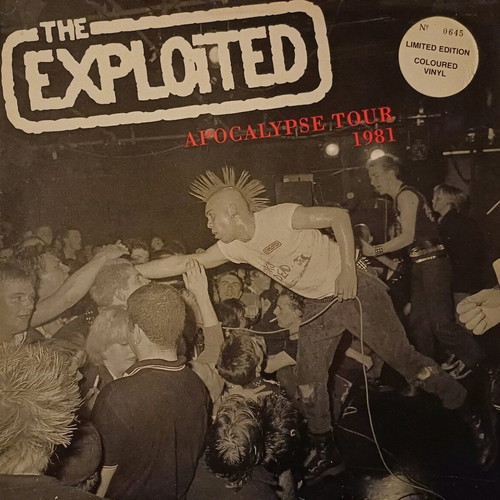 The Exploited Apocalypse Tour 1981 LP like new, limited edition, red vinyl, punk
