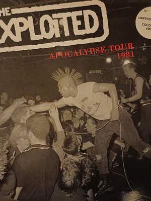 The Exploited Apocalypse Tour 1981 LP like new, limited edition, red vinyl, punk