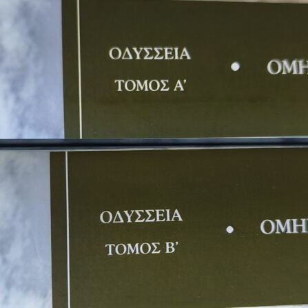 Odyssey by Homer, like new, set of 2 volumes in Greek