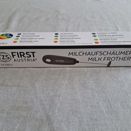 First Austria milk frother new, black