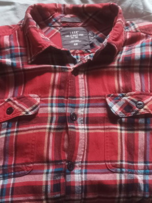 Πουκάμισο L.O.G.G H&M τύπου Lumberjack Large 100% βαμβακερό σαν καινούργιο, κόκκινο